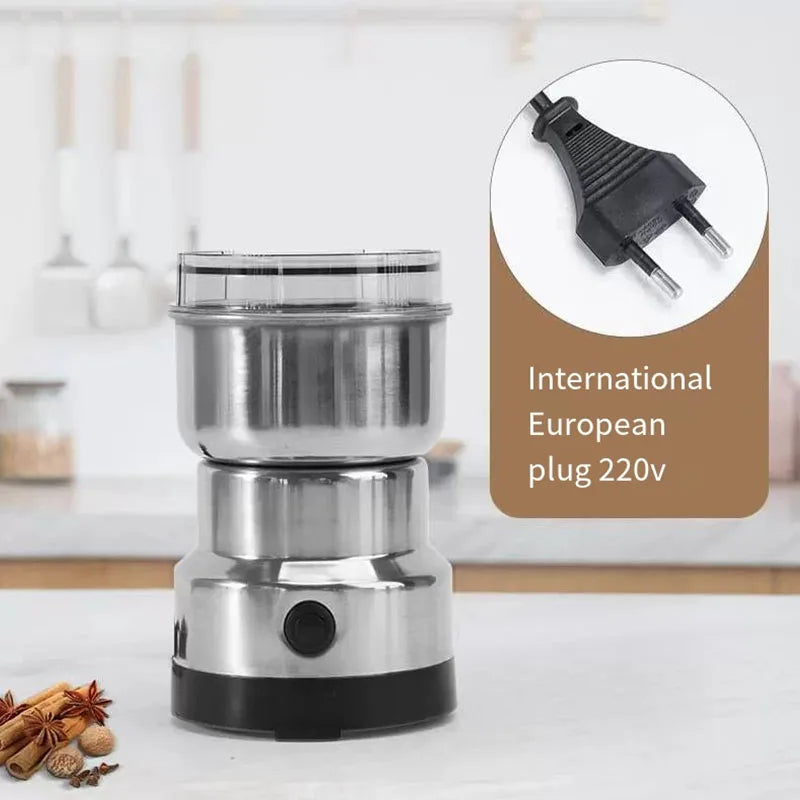 Household Small Bean Grinder Coffee Grinder Powder Grinder Electric Grinder Ultrafine Grain Stainless Steel Portable Grinder NEW
