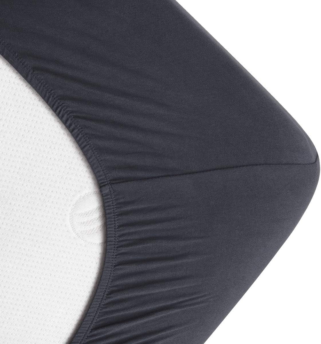 Fitted Sheet-  Twin Fitted Sheet Only（No Flat Sheet or Pillow Shams）,4 Way Stretch Micro-Knit,Snug Fit,Wrinkle Free,For Standard Mattress and Air Bed Mattress from 8” up to 10”,Gray