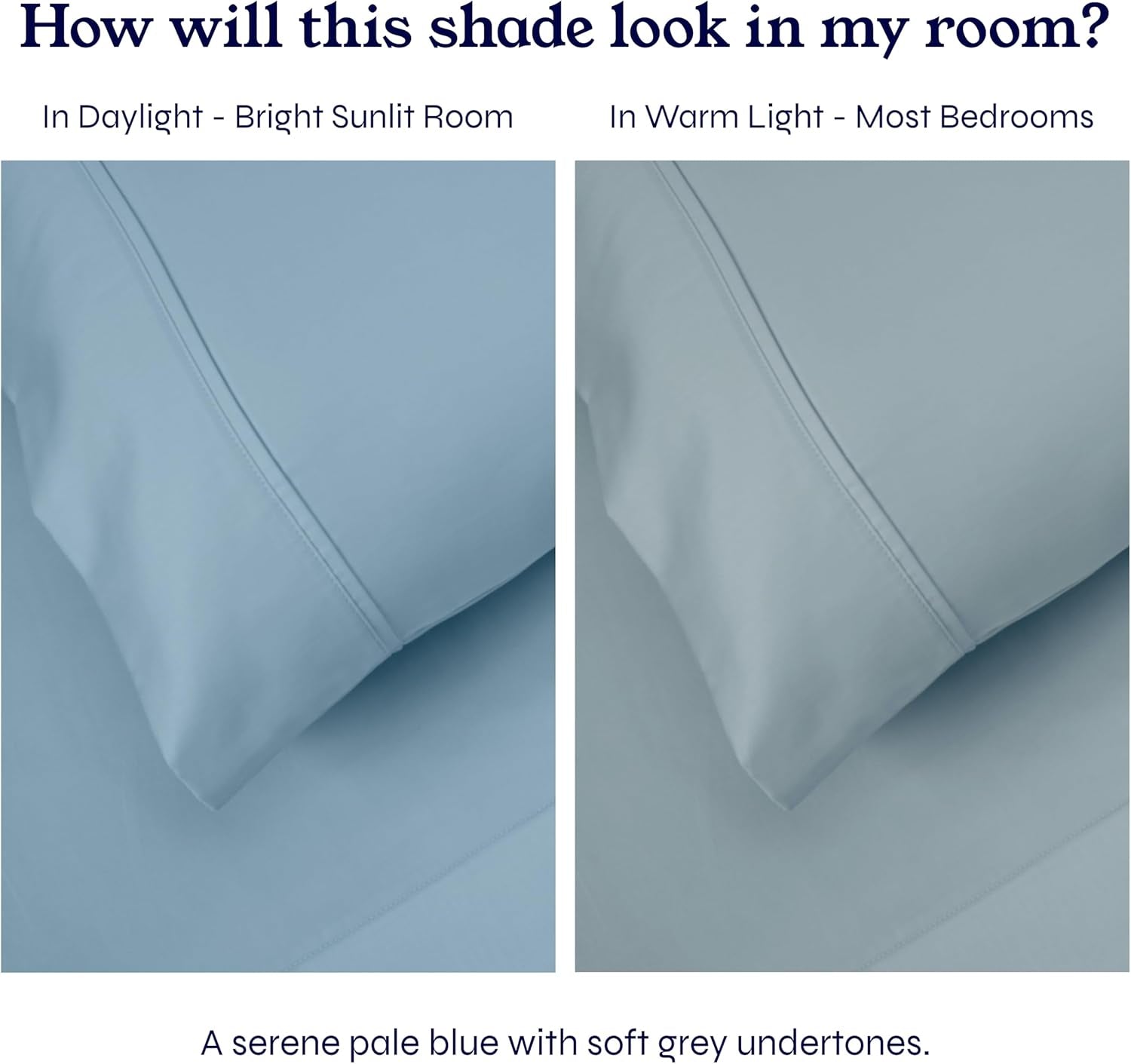 Queen Sheet Set - Soft 400 Thread Count Sateen, Natural 100% Cotton Sheets for Queen Size Bed, Deep Pockets for a Snug Fit, Durable Bedding - Sky Blue