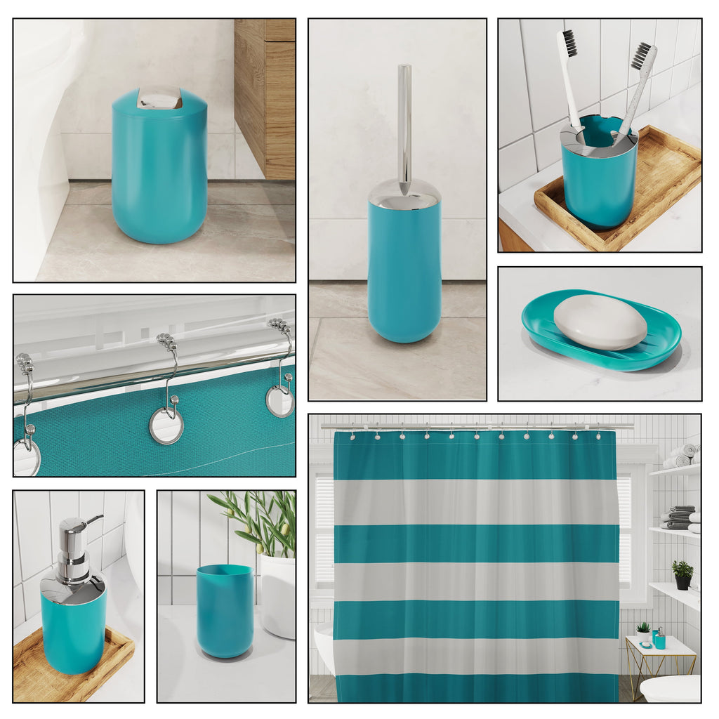 20 Piece Bathroom Accessories Set, Teal Blue Bathroom Decor Set