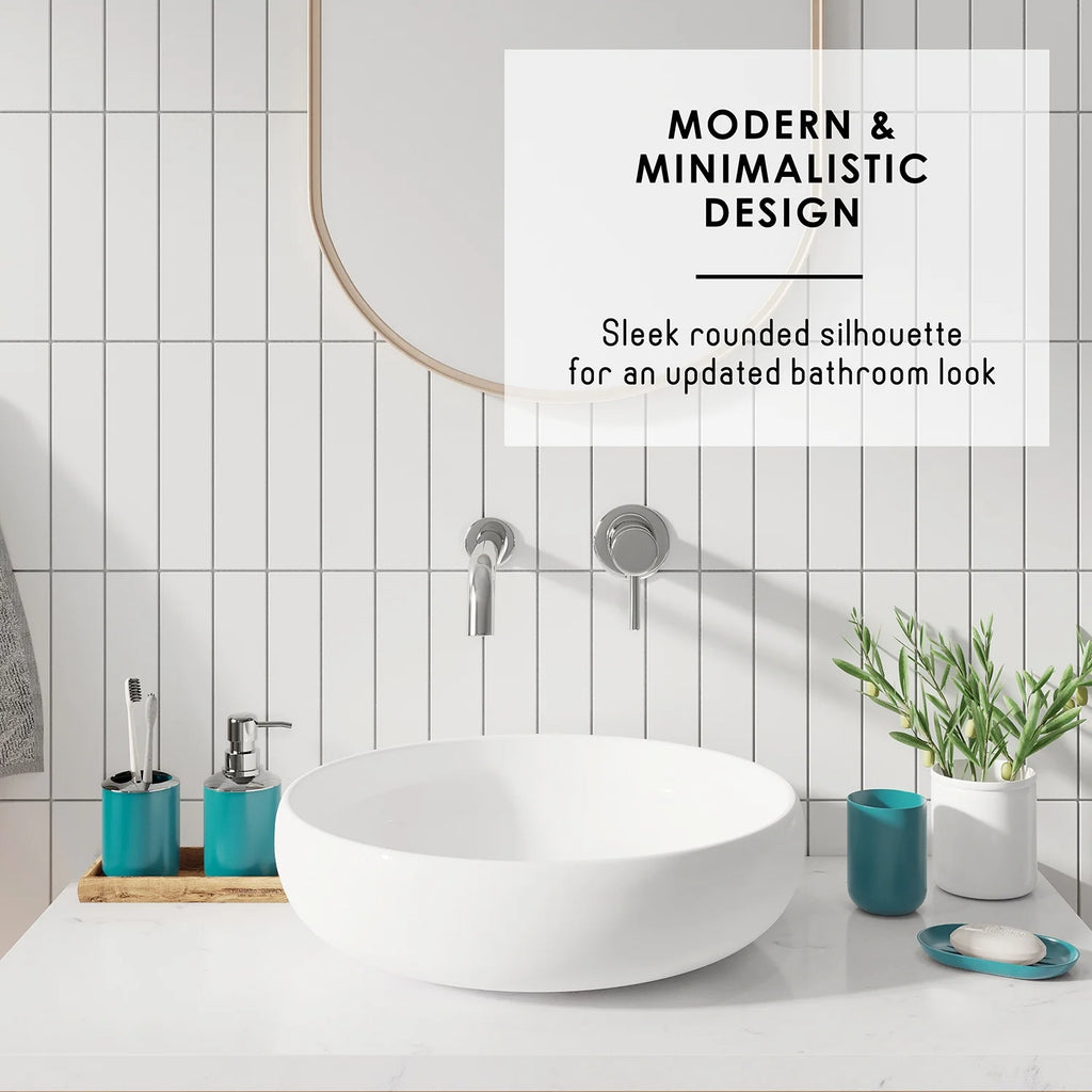 20 Piece Bathroom Accessories Set, Teal Blue Bathroom Decor Set