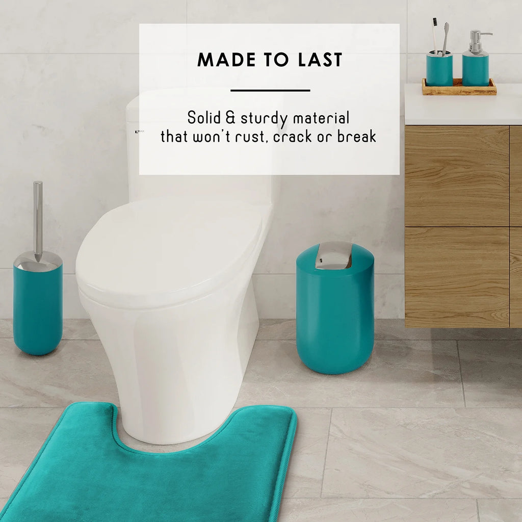 20 Piece Bathroom Accessories Set, Teal Blue Bathroom Decor Set