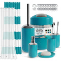 20 Piece Bathroom Accessories Set, Teal Blue Bathroom Decor Set