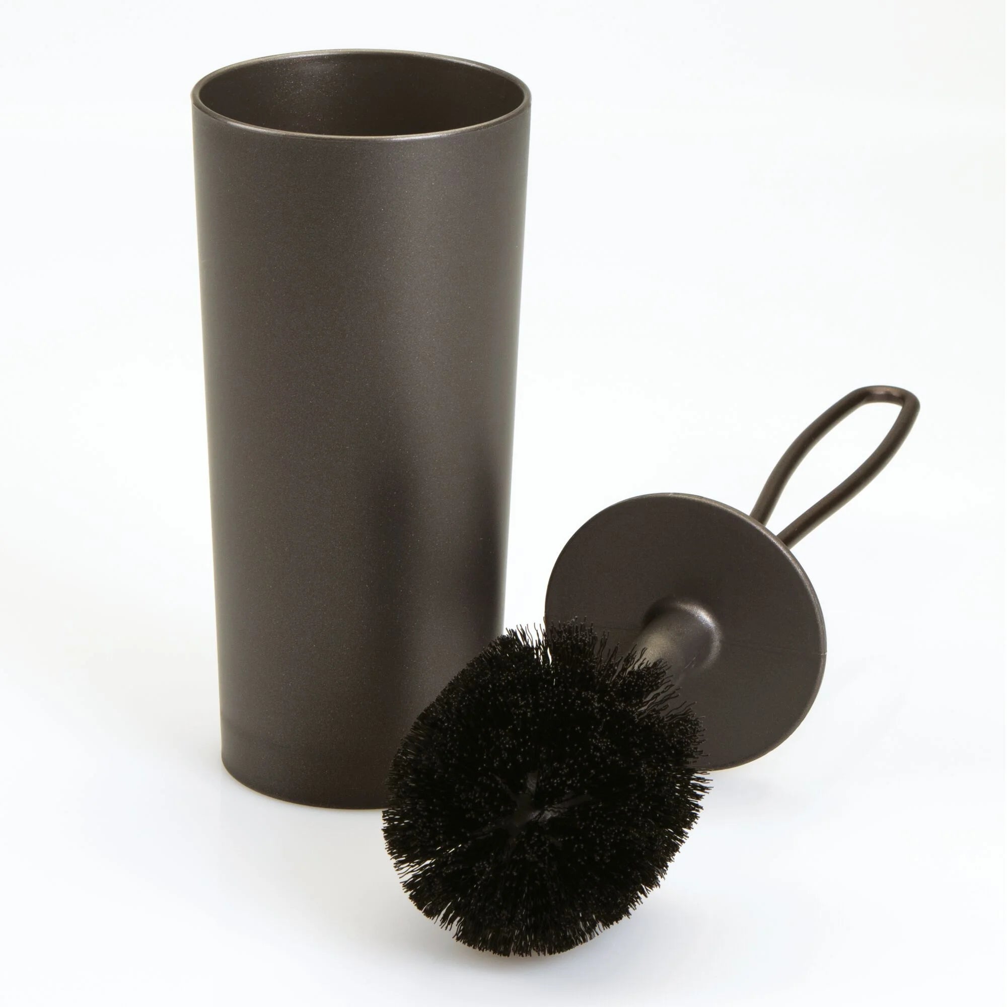 Loop Toilet Brush and Holder Set, 4" X 16.25", Bronze