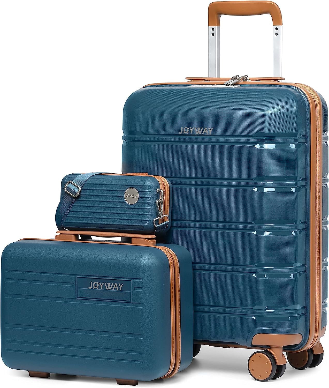 Carry-On Luggage 20" Lightweight Polypropylene Luggage, Hardshell Suitcase with Swivel Wheels