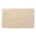 17 x 24 in. Embroidered Memory Foam Bath Mat, Tapioca