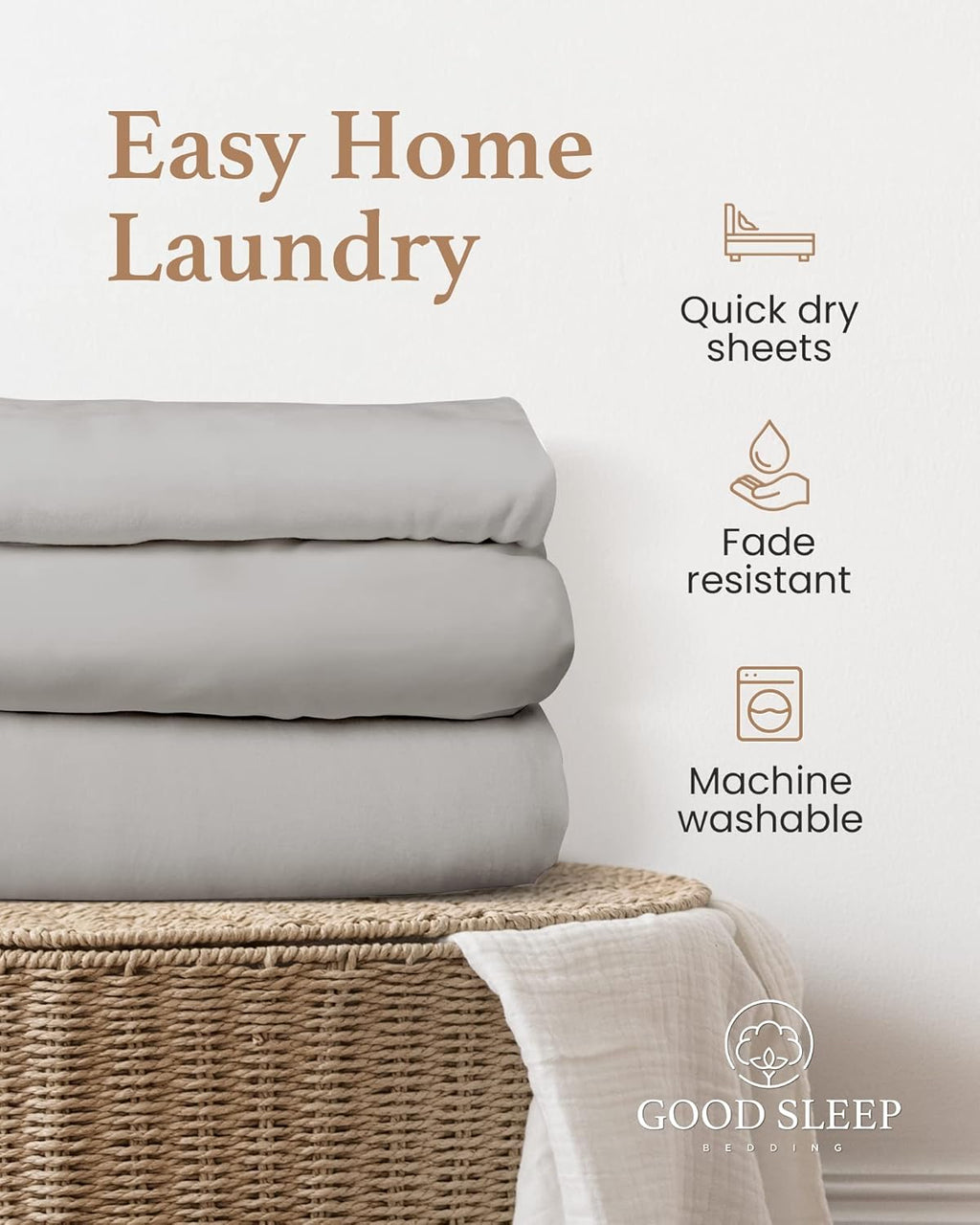 Queen Fitted Sheet - 100% Egyptian Cotton, 800 TC Soft & Breathable, Luxury Deep Pocket 16" - Light Grey