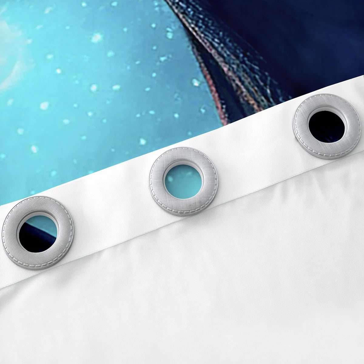 3D Dragon Curtains Magic Blackout Curtains, Blue Galaxy Curtains & Drapes Magical Animal Bedroom Curtains, Mic Stars Window Treatments Bedroom Decor